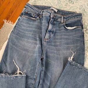 Loft The Curvy Straight Crop size 8